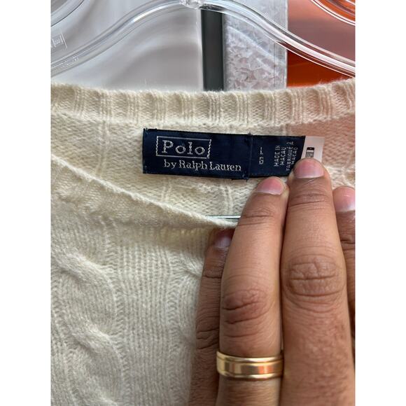 Polo Ralph Lauren - Cable-Knit Wool-Cashmere
Sweater/ L - Picture 5 of 9
